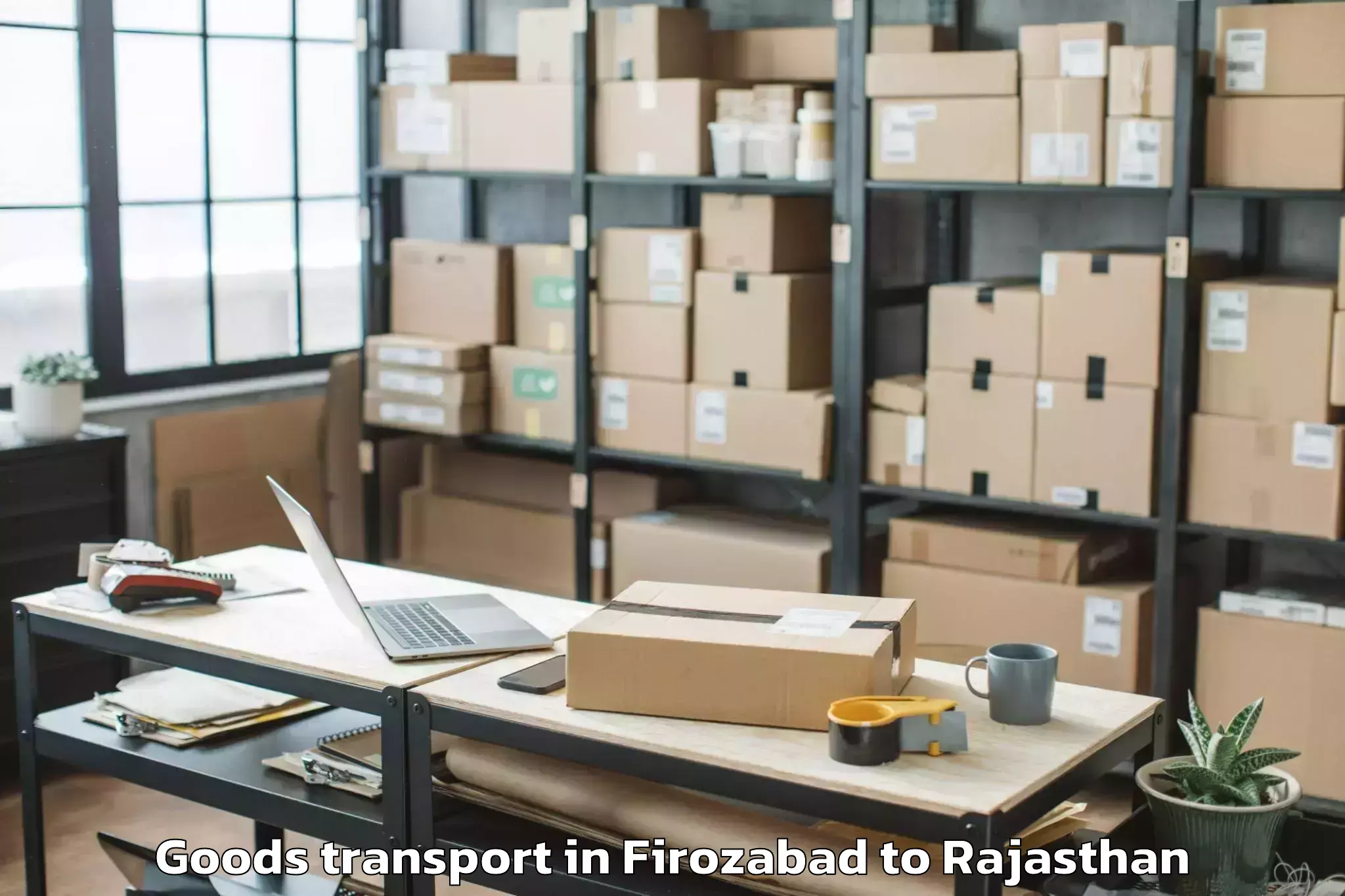 Quality Firozabad to Khajuwala Goods Transport